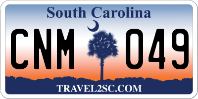 SC license plate CNM049