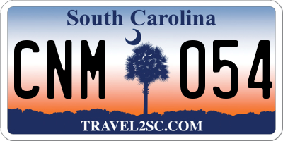 SC license plate CNM054