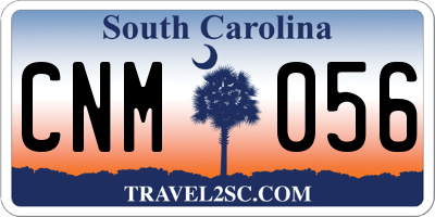 SC license plate CNM056