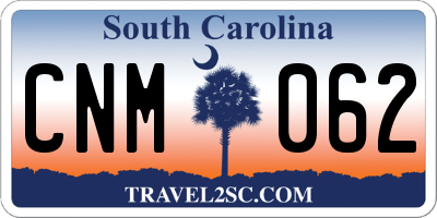SC license plate CNM062