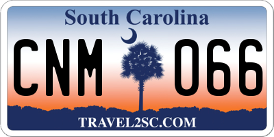 SC license plate CNM066