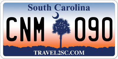 SC license plate CNM090