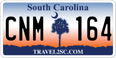 SC license plate CNM164