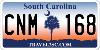 SC license plate CNM168