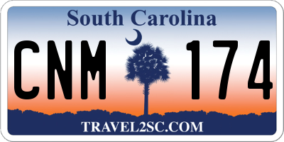 SC license plate CNM174