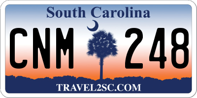 SC license plate CNM248