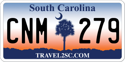SC license plate CNM279