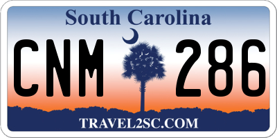 SC license plate CNM286