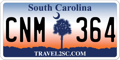 SC license plate CNM364