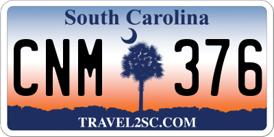 SC license plate CNM376