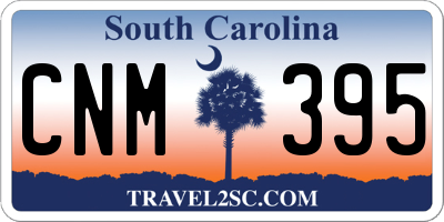 SC license plate CNM395