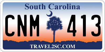 SC license plate CNM413
