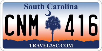 SC license plate CNM416