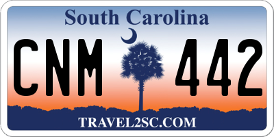 SC license plate CNM442