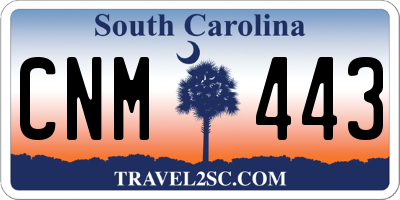 SC license plate CNM443