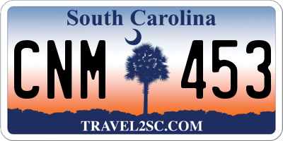 SC license plate CNM453