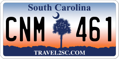 SC license plate CNM461