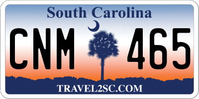SC license plate CNM465