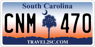 SC license plate CNM470