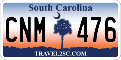SC license plate CNM476