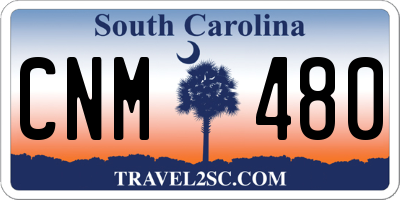 SC license plate CNM480