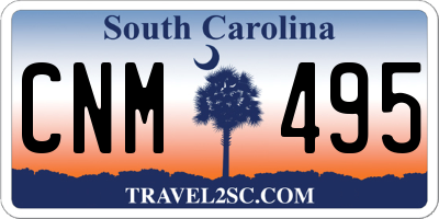 SC license plate CNM495