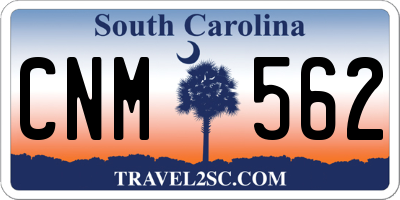 SC license plate CNM562