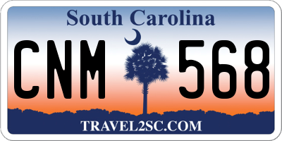 SC license plate CNM568
