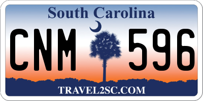 SC license plate CNM596
