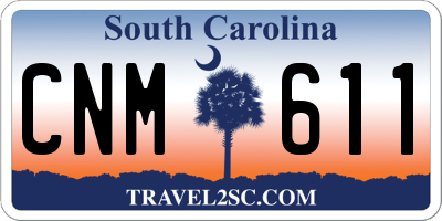 SC license plate CNM611