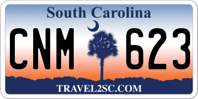 SC license plate CNM623