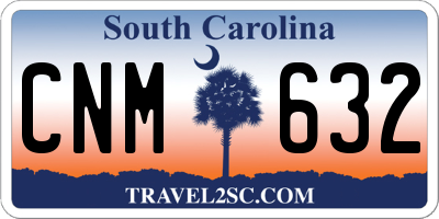 SC license plate CNM632