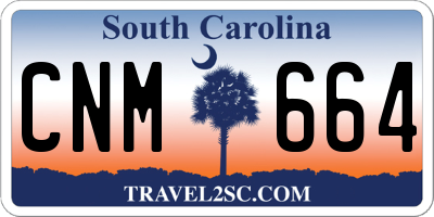 SC license plate CNM664