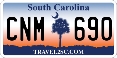 SC license plate CNM690