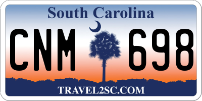 SC license plate CNM698