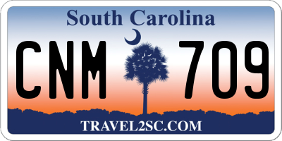SC license plate CNM709