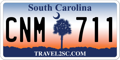 SC license plate CNM711