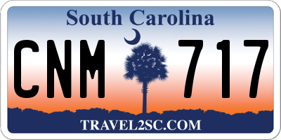 SC license plate CNM717