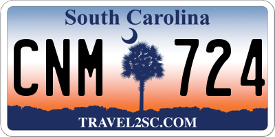SC license plate CNM724