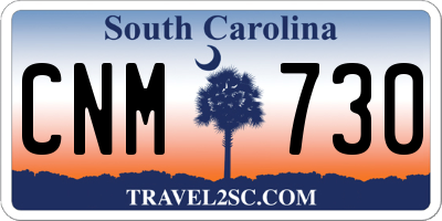 SC license plate CNM730