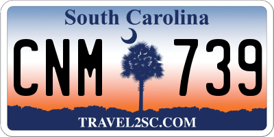 SC license plate CNM739