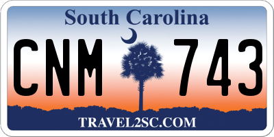 SC license plate CNM743