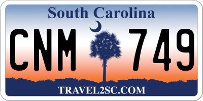 SC license plate CNM749
