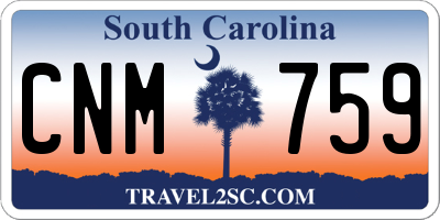 SC license plate CNM759