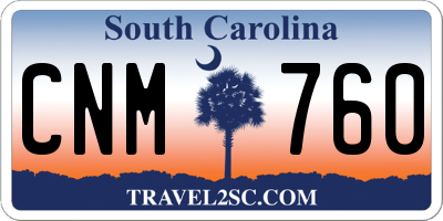 SC license plate CNM760