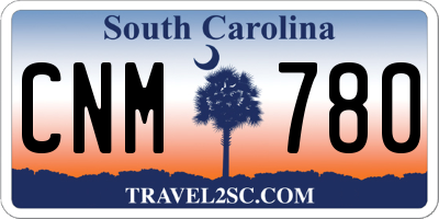 SC license plate CNM780
