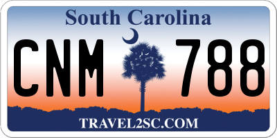 SC license plate CNM788