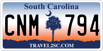SC license plate CNM794