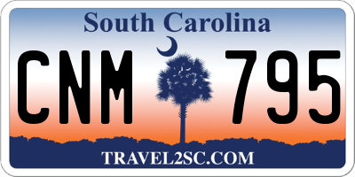 SC license plate CNM795