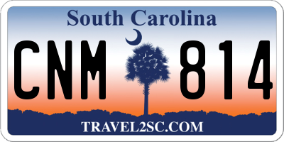 SC license plate CNM814